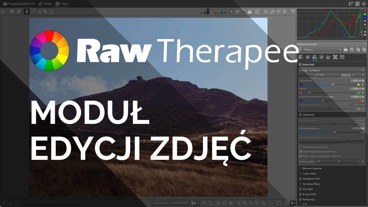 RawTherapee - moduł edycji zdjęć