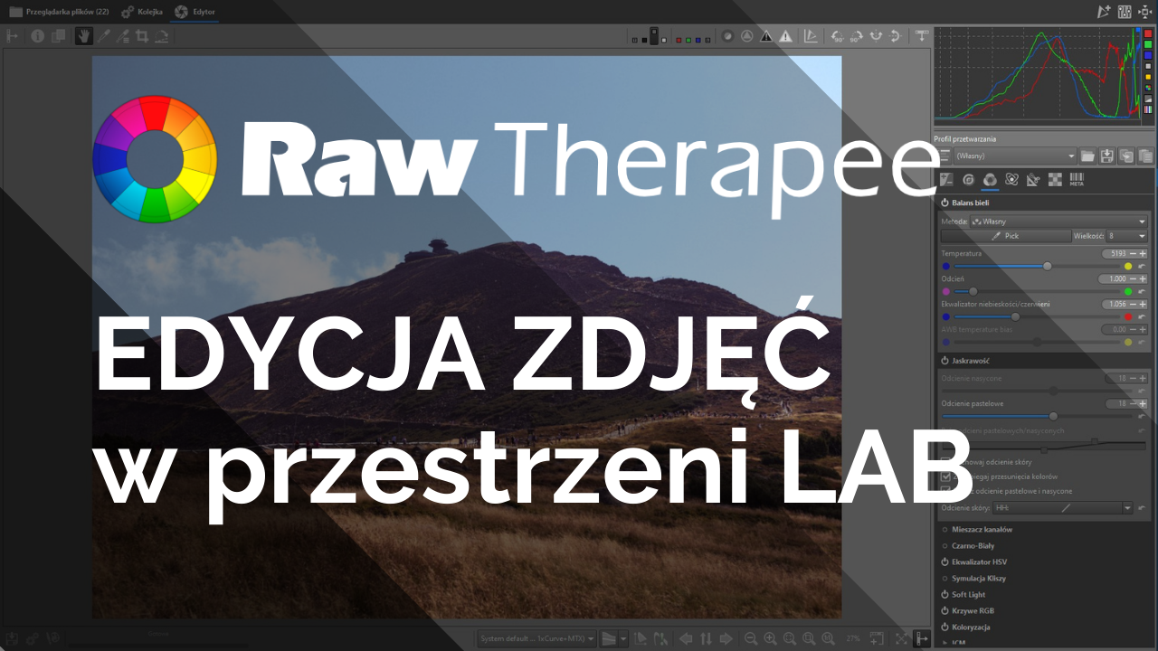 RawTherapee - edycja zdjęcia w przestrzeni kolorów LAB