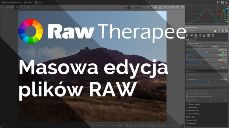 RawTherapee - Masowa edycja wielu zdjęć RAW jednocześnie