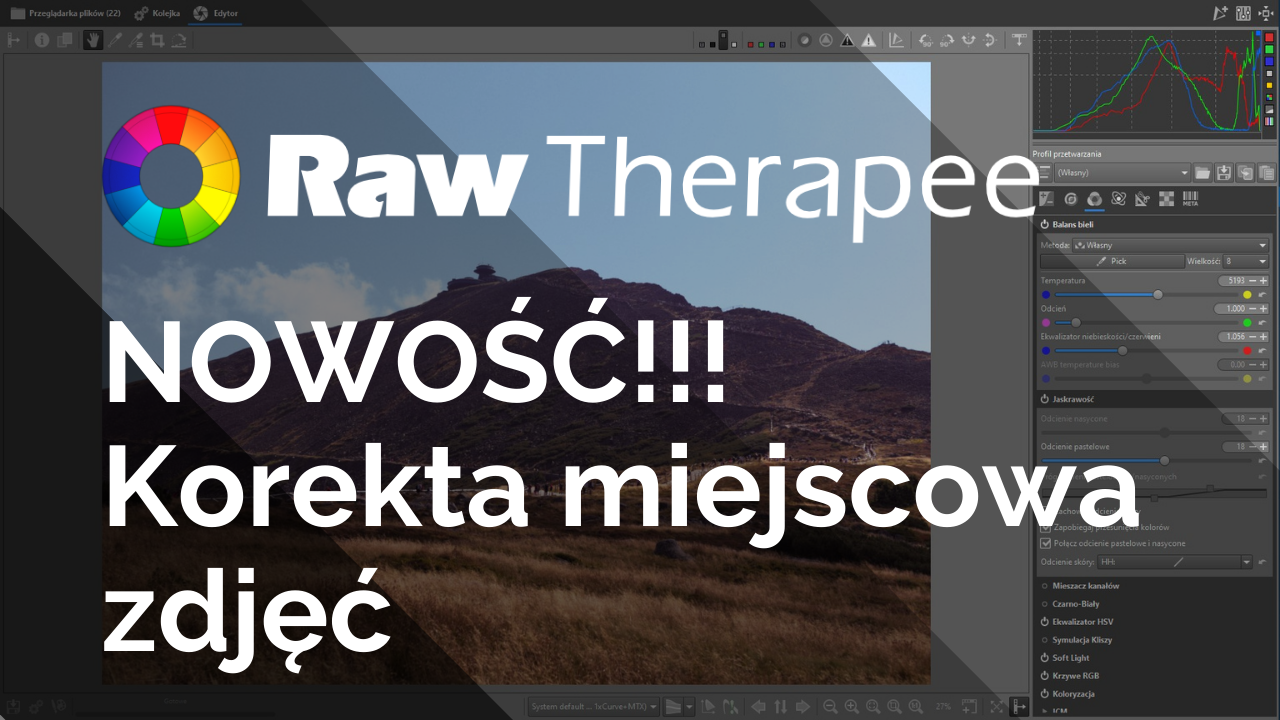 NOWOŚĆ w RawTherapee - funkcje do korekty miejscowej (Local Adjustment)